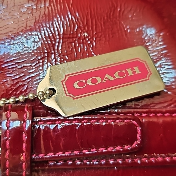 Coach 2003 VINTAGE Small Gallery Tote Wine Signature C Lining - Picture 5 of 17